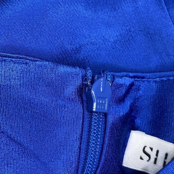 Shona Joy Women’s Tatum Racer Back Scoop Neck Midi Dress Size 4 Ultramarine Blue - Picture 6 of 11